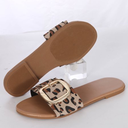 Women s Casual Vacation Open Toe Decorative Buckle Leopard Print Flat Beach Sandals
Women s Casual Vacation Open Toe Decorative Buckle Leopard Print Flat Beach Sandals
