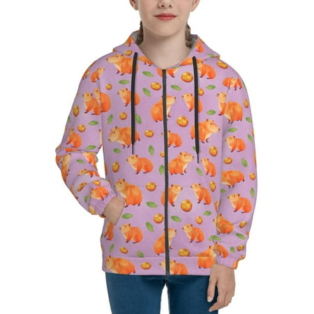Hoodies for Women Capybara Purple Long Sleeve Sweatshirt Drawstring Zip Up Hoodie with Pockets Teen Girl Clothes
Hoodies for Women Capybara Purple Long Sleeve Sweatshirt Drawstring Zip Up Hoodie with Pockets Teen Girl Clothes