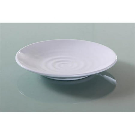 Yanco OK-1710 9.75 in. Osaka-1 Round Plate White - Pack of 24