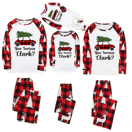 Matching Family Pajamas Sets Christmas PJ s with Letter and Plaid Printed Long Sleeve Tee and Bottom Loungewear
Matching Family Pajamas Sets Christmas PJ s with Letter and Plaid Printed Long Sleeve Tee and Bottom Loungewear