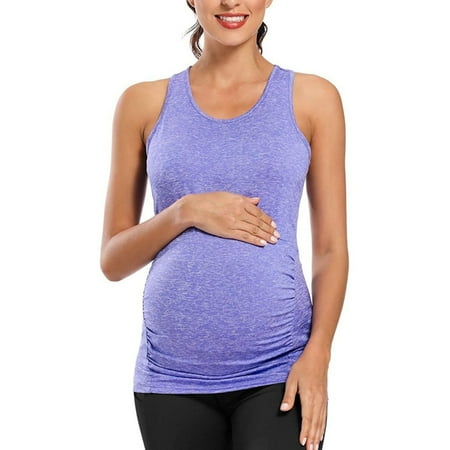 Baycosin Womens Summer Tank Tops Layering Maternity Scoop Neck Sleeveless Ruched Vest
Baycosin Womens Summer Tank Tops Layering Maternity Scoop Neck Sleeveless Ruched Vest