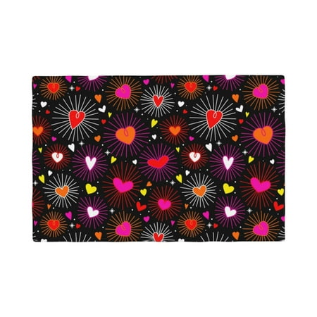 Placemats Set of 4 Geometric Hearts Heat Resistant Non - Slip Place mats Waterproof table mat for Kitchen Dining-6片装
Placemats Set of 4 Geometric Hearts Heat Resistant Non - Slip Place mats Waterproof table mat for Kitchen Dining-6片装