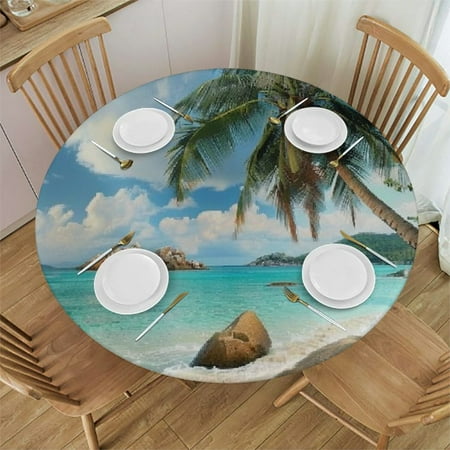 Palnkart Palm Tree Rocks Round Table Cover Stain Resistant Washable Indoor Outdoor Tablecloth Kitchen Dining Wedding Parties 100% Polyester Fiber 31-35
Palnkart Palm Tree Rocks Round Table Cover Stain Resistant Washable Indoor Outdoor Tablecloth Kitchen Dining Wedding Parties 100% Polyester Fiber 31-35