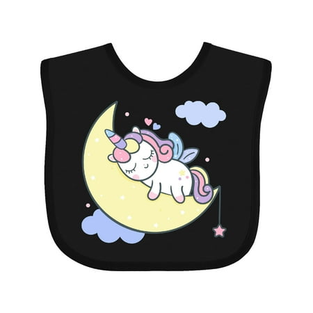 Inktastic Unicorn Moon Gift Baby Girl Bib