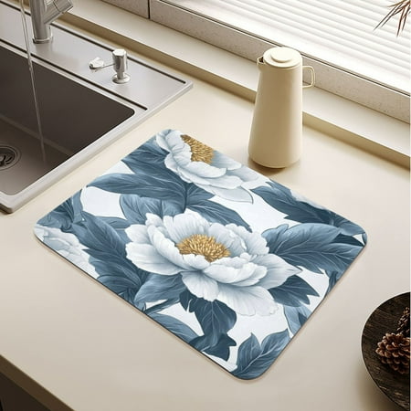 White Peony Drying Mat Diatomaceous Earth Super Absorbent Non-slip Rubber Sole Heat Resistant 230 Degrees Fahrenheit 19.7×15.7in
White Peony Drying Mat Diatomaceous Earth Super Absorbent Non-slip Rubber Sole Heat Resistant 230 Degrees Fahrenheit 19.7×15.7in