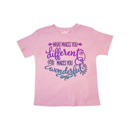 Inktastic What Makes You Different Makes You Wonderful Purple and Blue Gift Toddler Boy or Toddler Girl T-Shirt
Inktastic What Makes You Different Makes You Wonderful Purple and Blue Gift Toddler Boy or Toddler Girl T-Shirt