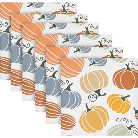 Thanksgiving Cloth Napkin Thanksgiving Autumn Pumpkin Cloth Napkin Set of 6 Washable Reusable Polyester Table Napkins for Family Dinner Party Holiday
Thanksgiving Cloth Napkin Thanksgiving Autumn Pumpkin Cloth Napkin Set of 6 Washable Reusable Polyester Table Napkins for Family Dinner Party Holiday