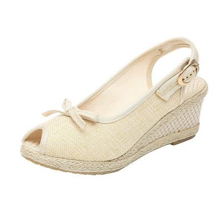 Womens Sandals Fashion Women S Casual Shoes Breathable Slip-On Outdoor Leisure Wedges Sandals Women S Sandals Flax Beige 41
Womens Sandals Fashion Women S Casual Shoes Breathable Slip-On Outdoor Leisure Wedges Sandals Women S Sandals Flax Beige 41