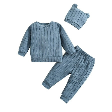Outfits For Girls Autumn And Winter Wear Bear Hat Three Piece Boy Suit Cute Pullover Pants And Hat
Outfits For Girls Autumn And Winter Wear Bear Hat Three Piece Boy Suit Cute Pullover Pants And Hat