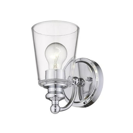 HomeRoots 398758 Ceil 1-Light Chrome Sconce