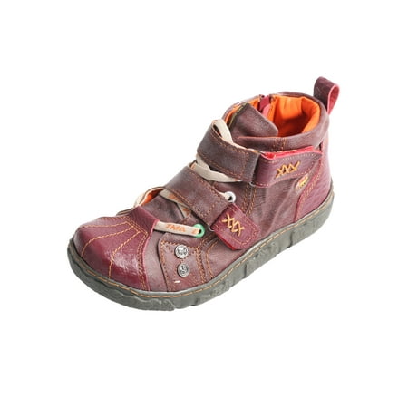 TMA EYES Two-Tone PU Leather Women s Ankle Boots