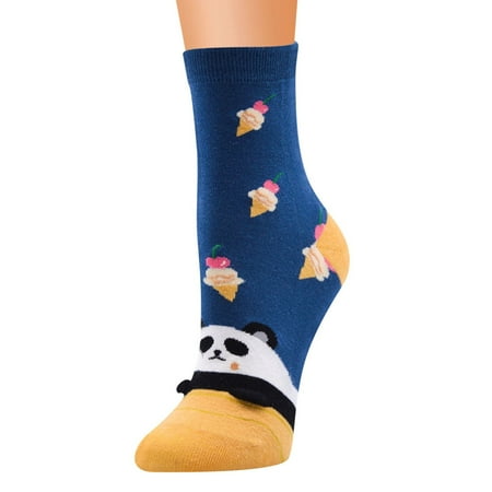 〖Yilirongyumm〗 Socks Women’S Casual Cotton Pattern Socks Comfortable Cute Animal Print Socks
〖Yilirongyumm〗 Socks Women’S Casual Cotton Pattern Socks Comfortable Cute Animal Print Socks