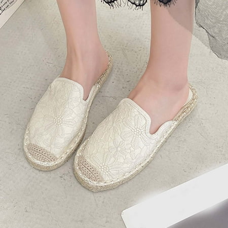 Womens Casual Sandals non Slip- Breathable Lace Flower Breathable Casual Sandals Beige Size 4.5
Womens Casual Sandals non Slip- Breathable Lace Flower Breathable Casual Sandals Beige Size 4.5
