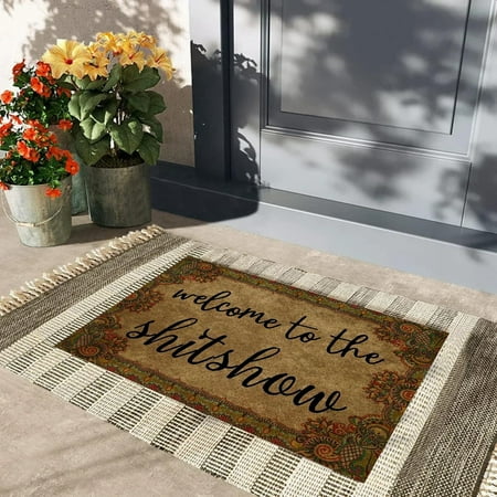 Welcome To The Shitshow Door Mats Rubber Backing Carpet Anti-Slip Funny Entrance Doormat Outdoor Carpet Porch Sign Kitchen Rugs
Welcome To The Shitshow Door Mats Rubber Backing Carpet Anti-Slip Funny Entrance Doormat Outdoor Carpet Porch Sign Kitchen Rugs