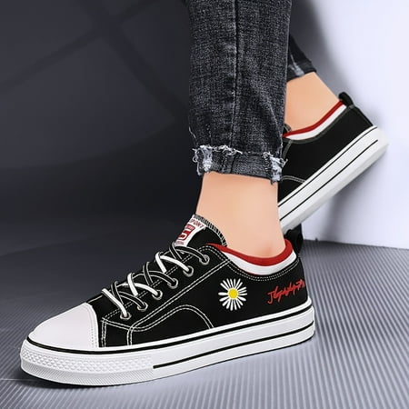 Women s Casual Canvas Shoes Breathable Daisy & Letter Pattern Skate Sneakers Outdoor Fashion Lace Up Flat Sneakers
Women s Casual Canvas Shoes Breathable Daisy & Letter Pattern Skate Sneakers Outdoor Fashion Lace Up Flat Sneakers