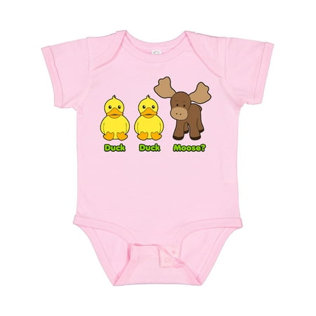Inktastic Duck Duck Moose Gift Baby Boy or Baby Girl Bodysuit