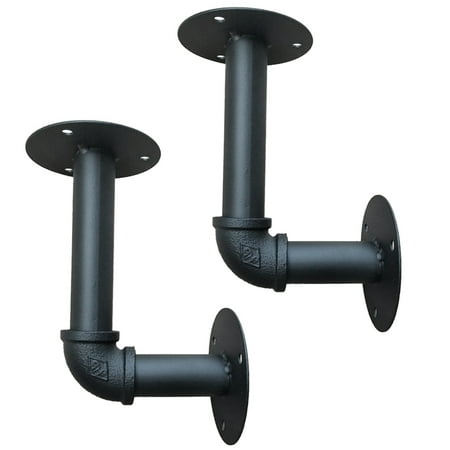 2pcs Wall Mounted Pipe Racks Vintage Style Wall Shelf Iron Pipe Support Bracket for Home Bar KTV Decoration
2pcs Wall Mounted Pipe Racks Vintage Style Wall Shelf Iron Pipe Support Bracket for Home Bar KTV Decoration