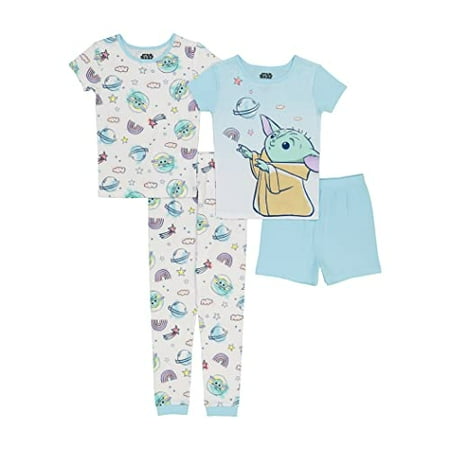 STAR WARS The Mandalorian 4-Piece Pajama Set Child Stars 8