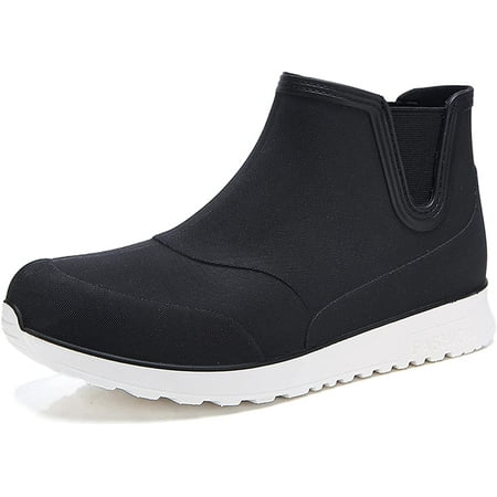 Ankle Rain Boots for Women Black Waterproof Comfortable Garden Shoes High Top Fashion Work Water Footwear 
Ankle Rain Boots for Women Black Waterproof Comfortable Garden Shoes High Top Fashion Work Water Footwear