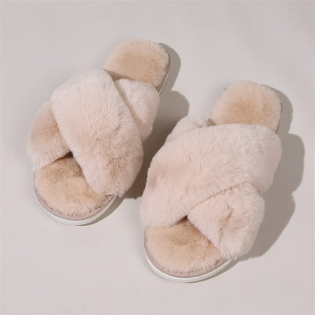 FREISTERN Women s Slippers Cross Band Open Toe Slides Fuzzy SPA House Slippers
FREISTERN Women s Slippers Cross Band Open Toe Slides Fuzzy SPA House Slippers