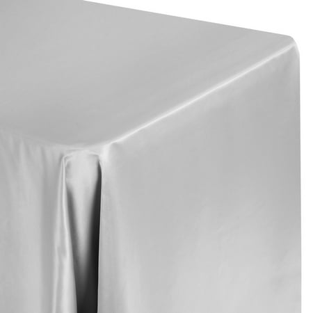 1 Pc Lamour Satin 90 X132 Rectangular Oblong Tablecloth - Gray/Silver For Wedding Or Event Decor
1 Pc Lamour Satin 90 X132 Rectangular Oblong Tablecloth - Gray/Silver For Wedding Or Event Decor