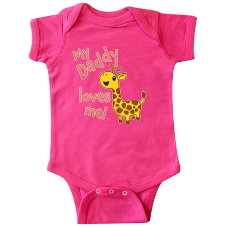 Inktastic My Daddy Loves me- cute giraffe Gift Baby Boy or Baby Girl Bodysuit
Inktastic My Daddy Loves me- cute giraffe Gift Baby Boy or Baby Girl Bodysuit