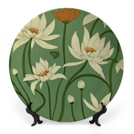 Wuche Bone China Decorative Plate Flowers Wallpaper Arts and Crafts Movement Vertical Stand for Home Club Bedroom Living Room Office Pack of 1 6x6inch
Wuche Bone China Decorative Plate Flowers Wallpaper Arts and Crafts Movement Vertical Stand for Home Club Bedroom Living Room Office Pack of 1 6x6inch