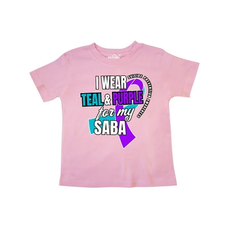 Inktastic Suicide Prevention I Wear Teal and Purple for My Saba Gift Toddler Boy or Toddler Girl T-Shirt
Inktastic Suicide Prevention I Wear Teal and Purple for My Saba Gift Toddler Boy or Toddler Girl T-Shirt