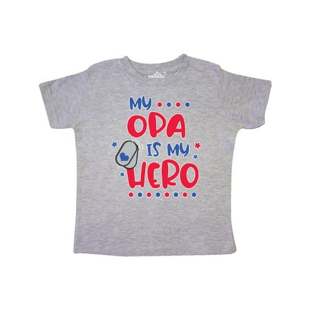 Inktastic Memorial Day My Opa is My Hero Gift Toddler Boy or Toddler Girl T-Shirt