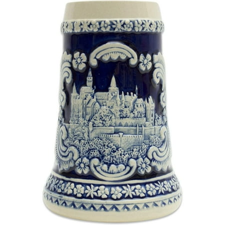 E.H.G Beer Stein Engraved Bavarian German Castle Beer Mug | .6 Liter