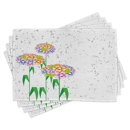 Floral Placemats Set of 4 Colorful Flowers Daisies With Green Leaves Nature Garden Botanical Artwork Image Washable Fabric Place Mats for Dining Room Kitchen Table Decor Multicolor by Ambesonne
Floral Placemats Set of 4 Colorful Flowers Daisies With Green Leaves Nature Garden Botanical Artwork Image Washable Fabric Place Mats for Dining Room Kitchen Table Decor Multicolor by Ambesonne