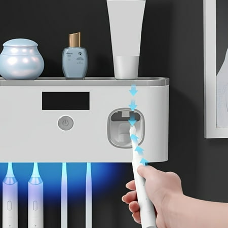 ZNGYXN Automatic Toothpaste Dispenser & Brush Holder Set - Effortless Squeezing Space-Saving Wall Mount Includes Cup - Stylish Bathroom Decor for Use Durable & Hygienic Shower Room Or
ZNGYXN Automatic Toothpaste Dispenser & Brush Holder Set - Effortless Squeezing Space-Saving Wall Mount Includes Cup - Stylish Bathroom Decor for Use Durable & Hygienic Shower Room Or