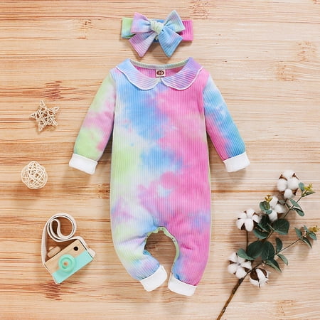 DAETIROS Exquisite Cute Soft Jumpsuit+Headband Long Sleeve (3M-18M) Rainbow Prevalent Toddler Baby Girl Rompers Pink
DAETIROS Exquisite Cute Soft Jumpsuit+Headband Long Sleeve (3M-18M) Rainbow Prevalent Toddler Baby Girl Rompers Pink