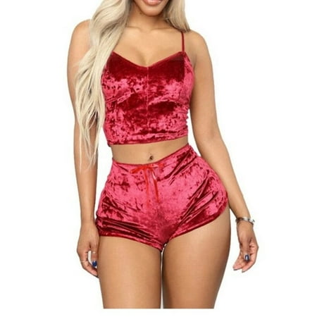 Ladies Pyjamas Set Sexy Women s Pajamas Summer Thin Lace Sling Shorts Two-Piece Home Wear Red L
Ladies Pyjamas Set Sexy Women s Pajamas Summer Thin Lace Sling Shorts Two-Piece Home Wear Red L