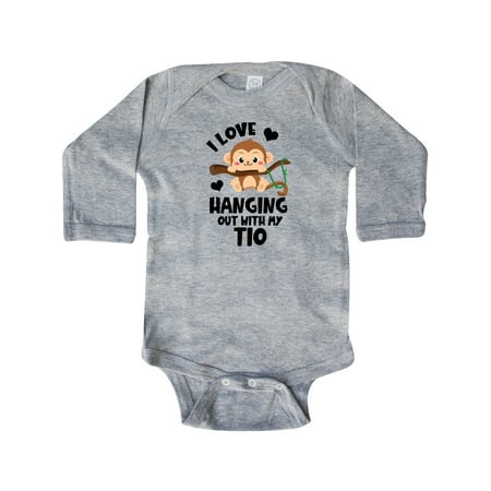 Inktastic Monkey I Love Hanging out with My Tio Gift Baby Boy or Baby Girl Long Sleeve Bodysuit
Inktastic Monkey I Love Hanging out with My Tio Gift Baby Boy or Baby Girl Long Sleeve Bodysuit