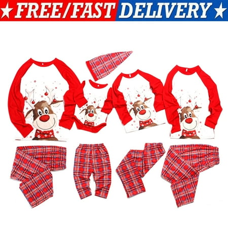 Family Christmas Matching Pajamas Dad Mom Kid Baby Cartoon Elk Sleepwear Homewear Sets
Family Christmas Matching Pajamas Dad Mom Kid Baby Cartoon Elk Sleepwear Homewear Sets
