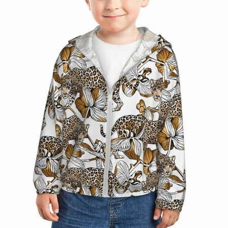 Sun Hoodie for Kids Gold Orchid floral leopard Long Sleeve Swim Fishing Shirts Sun Protection Zip Up Jacket Clothing Athletic Hoodie
Sun Hoodie for Kids Gold Orchid floral leopard Long Sleeve Swim Fishing Shirts Sun Protection Zip Up Jacket Clothing Athletic Hoodie