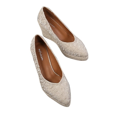 Zodanni Ladies Casual Pumps Work Comfort Heeled Lightweight Fashion Slip On Espadrilles Shoes Apricot 4
Zodanni Ladies Casual Pumps Work Comfort Heeled Lightweight Fashion Slip On Espadrilles Shoes Apricot 4