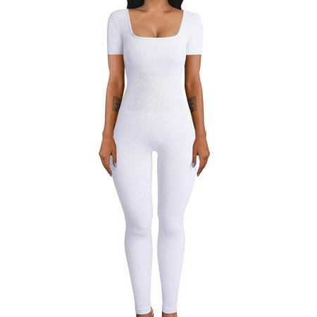 Ma&Baby Women Full Length Jumpsuit Square Neck Short/Long Sleeve Playsuit Skinny One-piece Bodysuit
Ma&Baby Women Full Length Jumpsuit Square Neck Short/Long Sleeve Playsuit Skinny One-piece Bodysuit