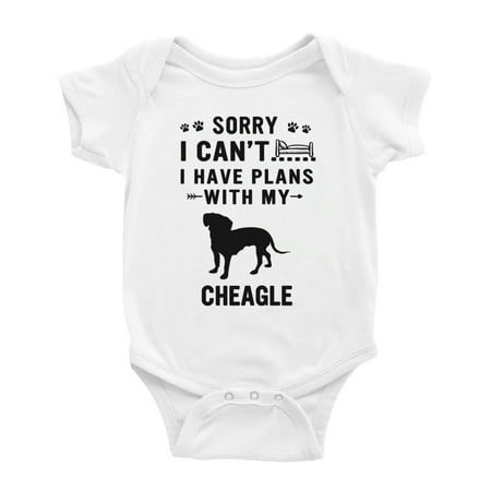 Sorry I Can t I Have Plans With My Cheagle Love Pet Dog Funny Infant Baby Bodysuit (White 0-3 Months)
Sorry I Can t I Have Plans With My Cheagle Love Pet Dog Funny Infant Baby Bodysuit (White 0-3 Months)