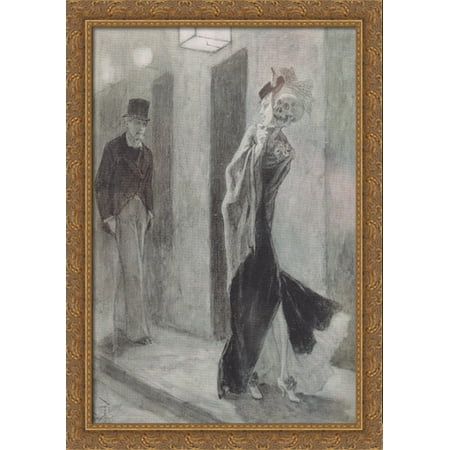 Human Pardon 28x40 Large Gold Ornate Wood Framed Canvas Art by Felicien Rops
