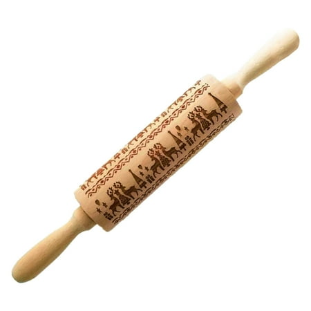 Chueow Kitchen Snow Wood Rolling Pin Engraved Carved Embossed Christmas Rolling Tool Kitchen Supplies
Chueow Kitchen Snow Wood Rolling Pin Engraved Carved Embossed Christmas Rolling Tool Kitchen Supplies