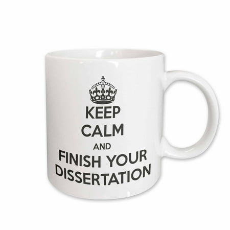 3dRose Keep calm and finish your dissertation. White and Gray. Ceramic Mug 11-ounce
3dRose Keep calm and finish your dissertation. White and Gray. Ceramic Mug 11-ounce