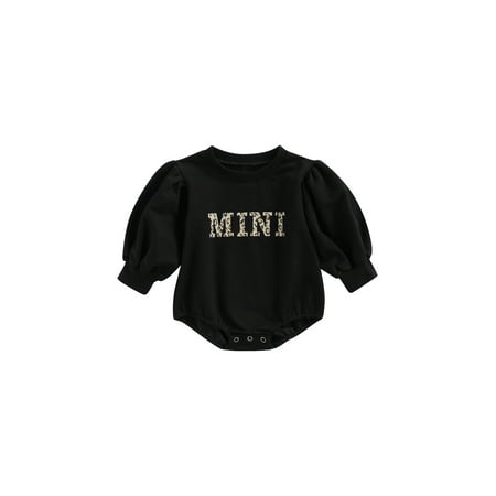 Infant Boy Girl Fall Clothes Cute Mini Letter Leopard Pattern Crewneck Baby Sweatshirt Long Puff Sleeve Romper
Infant Boy Girl Fall Clothes Cute Mini Letter Leopard Pattern Crewneck Baby Sweatshirt Long Puff Sleeve Romper