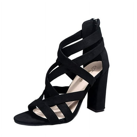 Women s Ankle Strap Chunky Block Heel - Party Dress Open Toe Sandals- Soild Color High Heel Sandal
Women s Ankle Strap Chunky Block Heel - Party Dress Open Toe Sandals- Soild Color High Heel Sandal