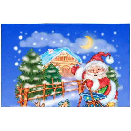 ECZJNT Santa Claus Reindeer Placemat Plate Holder Set of 4 Table Mats Protector 12x18 inch
ECZJNT Santa Claus Reindeer Placemat Plate Holder Set of 4 Table Mats Protector 12x18 inch