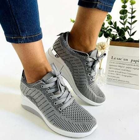 Ykohkofe Women Wedge Shoes Shoes Leisure Breathable Mesh Outdoor Fitness Running Sport Sneakers Casual Shoes
Ykohkofe Women Wedge Shoes Shoes Leisure Breathable Mesh Outdoor Fitness Running Sport Sneakers Casual Shoes