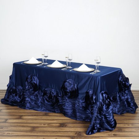 Efavormart 90 x132 Navy Large Rosette Oblong Rectangular Lamour Satin Tablecloth For Wedding Party Dining Birthday
Efavormart 90 x132 Navy Large Rosette Oblong Rectangular Lamour Satin Tablecloth For Wedding Party Dining Birthday