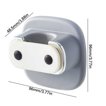 Storage Hooks/Creative Mop Rack Hook Powerful Traceless Hole Free Mop Rack Bathroom Wall Mop Clip Multifunctional Wall Mounted Clip