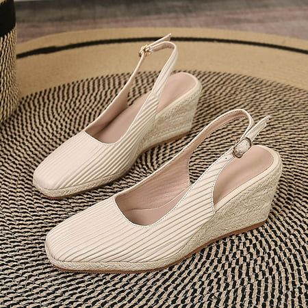PEASKJP Wide Width Sandals for Women Women Summer Slip On Casual Open Toe Wedges Comfort Beach Shoes Sandals Flat Sandals Beige 6.5
PEASKJP Wide Width Sandals for Women Women Summer Slip On Casual Open Toe Wedges Comfort Beach Shoes Sandals Flat Sandals Beige 6.5